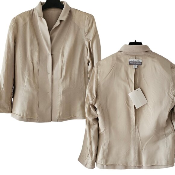 Petite Sophisticate Vintage Single-Breasted Blazer | NWT | 10P | Bone/Cream - Picture 13 of 16